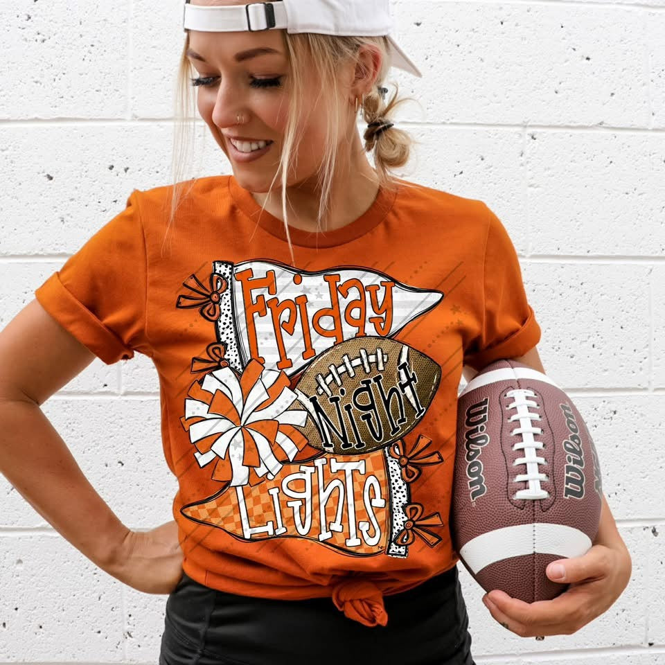 Friday Night Lights - Orange & White