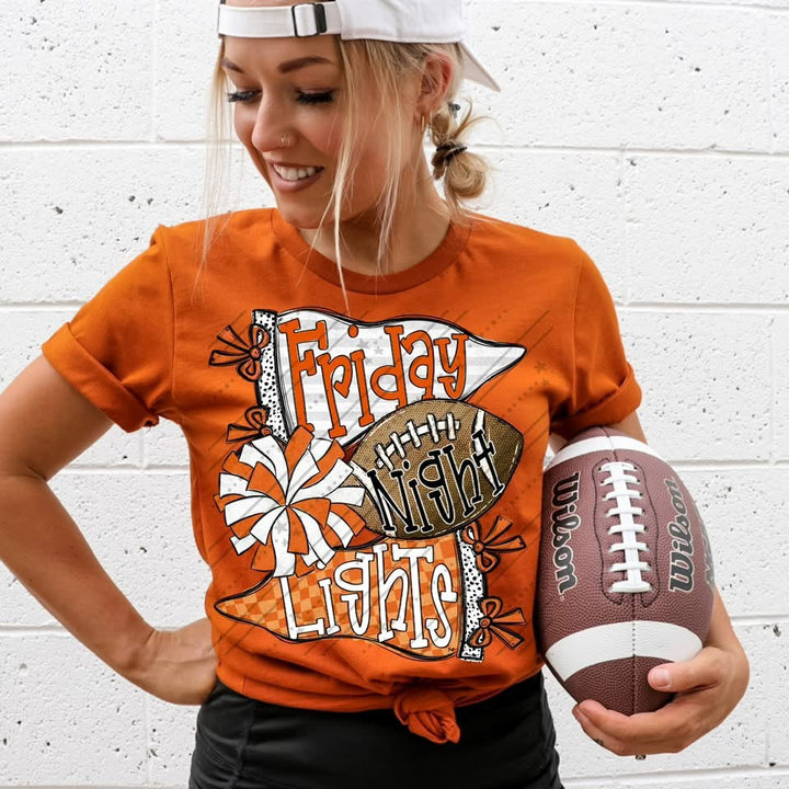 Friday Night Lights - Orange & White