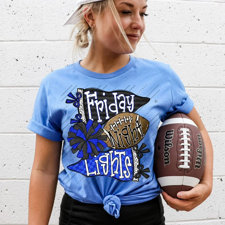 Friday Night Lights - Royal Blue & Black