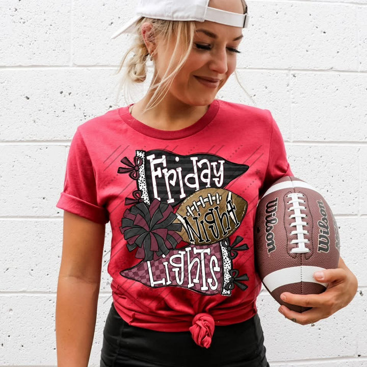 Friday Night Lights - Maroon & Black