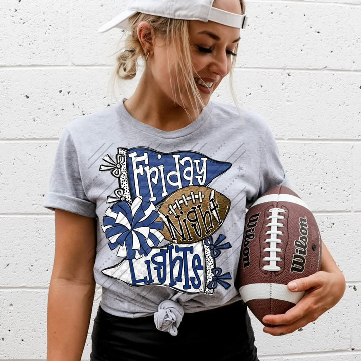 Friday Night Lights - Navy Blue & White