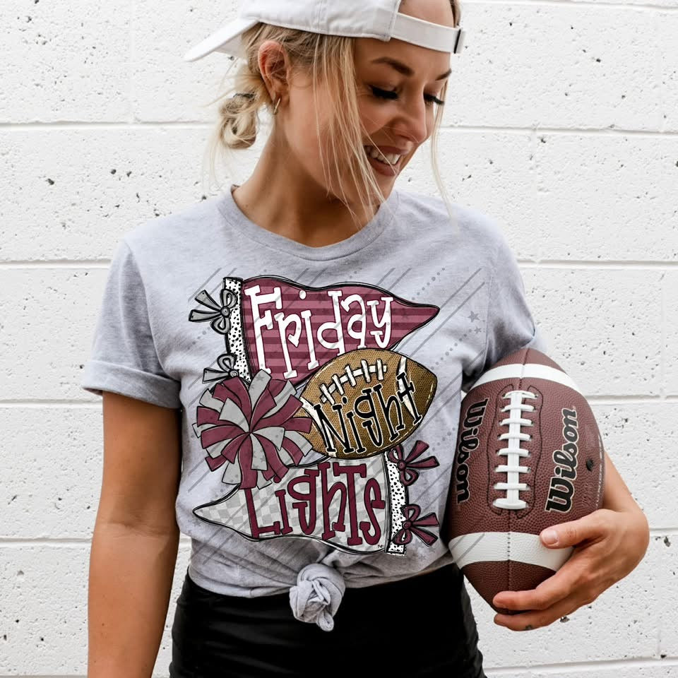 Friday Night Lights - Maroon & Grey