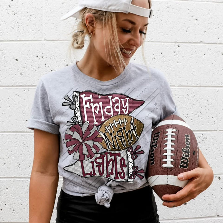 Friday Night Lights - Maroon & Grey