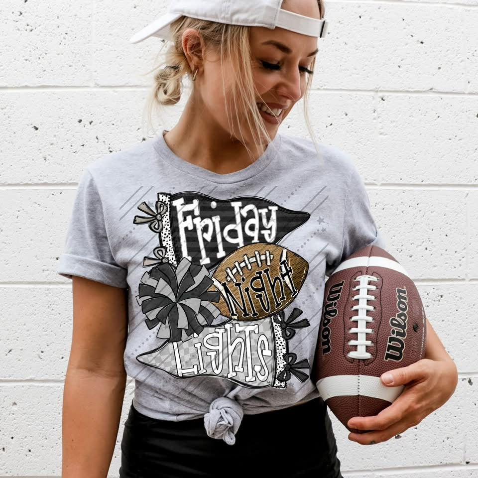 Friday Night Lights - Black & Silver