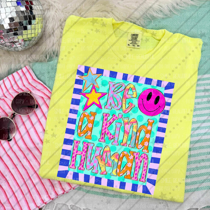 Be a Kind Human - Neon