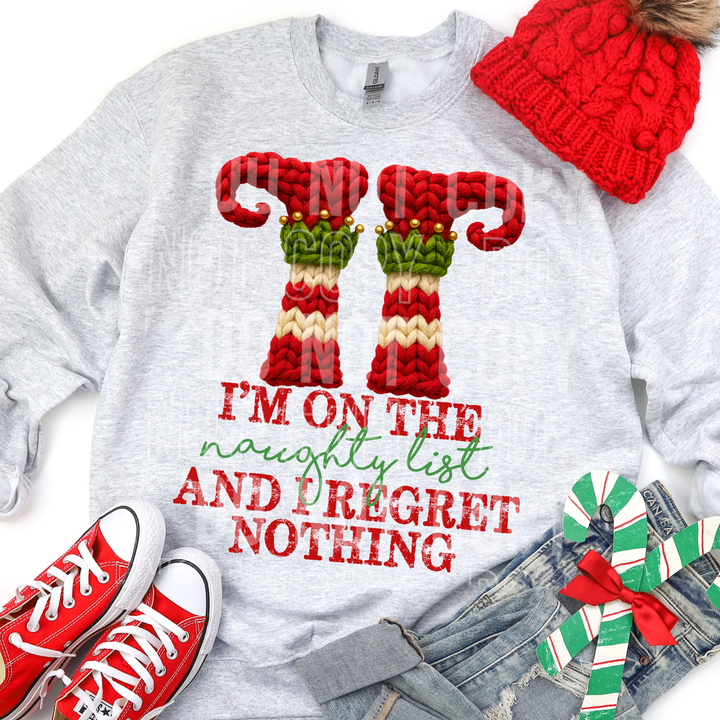 I'm on the Naughty List Faux Yarn