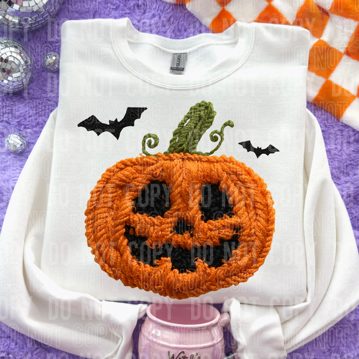 Jack O Lantern Faux Yarn