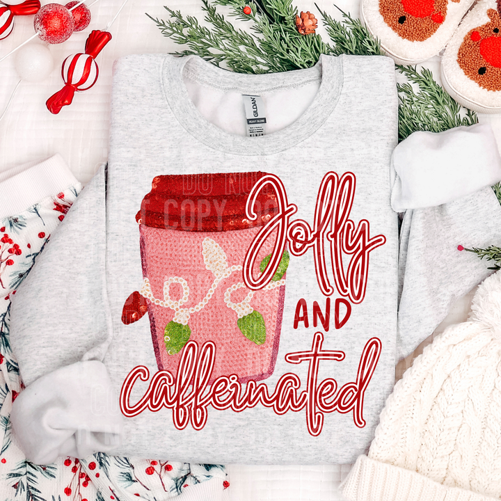Jolly & Caffeinated Faux Sequins