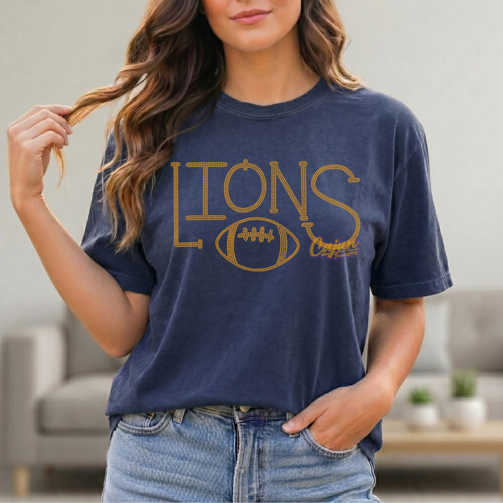 CHS LIONS BLING SPANGLE PATCH