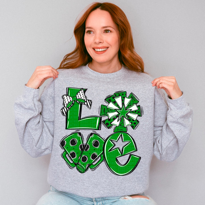 Cheer Love - Black & Green
