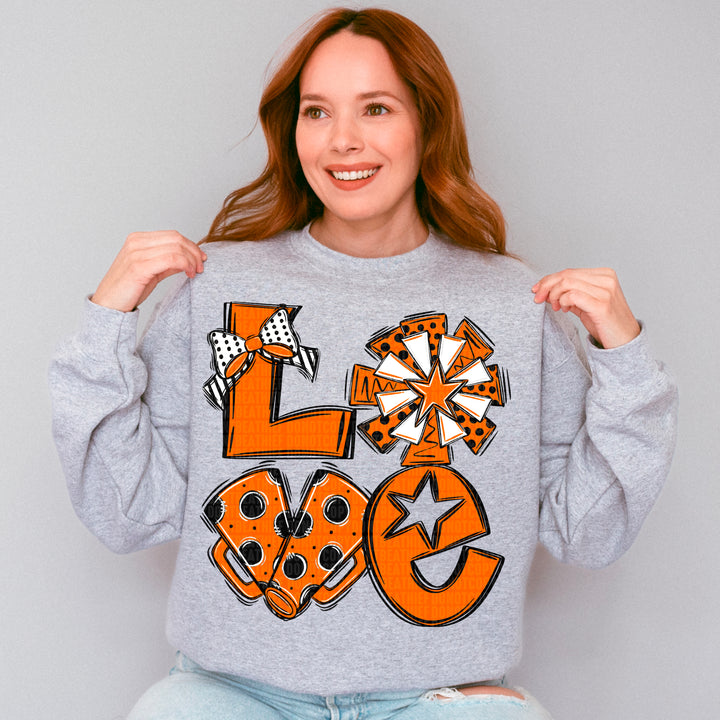 Cheer Love - Orange and Black