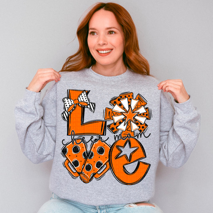 Cheer Love Mom - Black & Orange