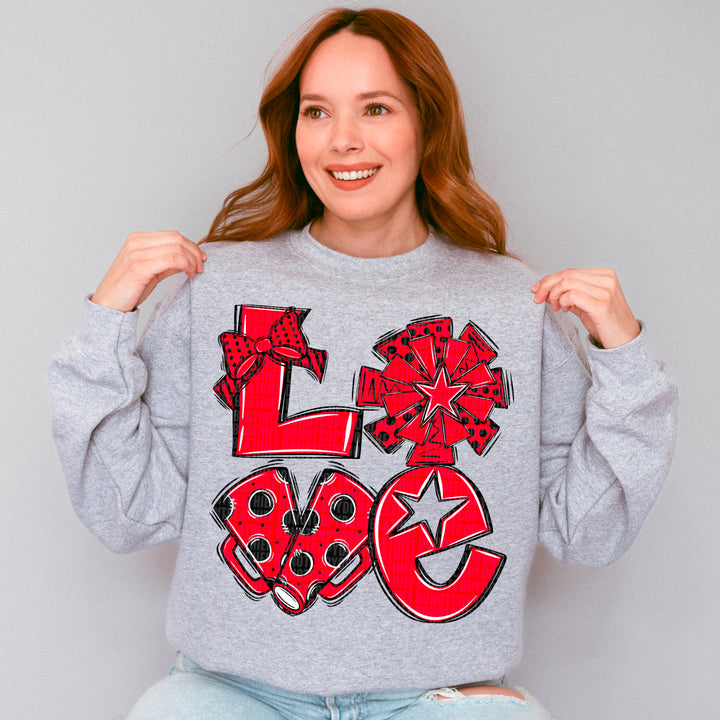 Cheer Love - Red & Black