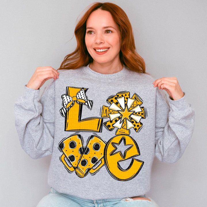 Cheer Love - Black & Gold