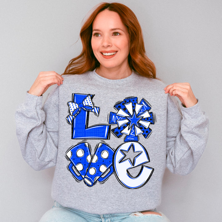 Cheer Love - Blue & White