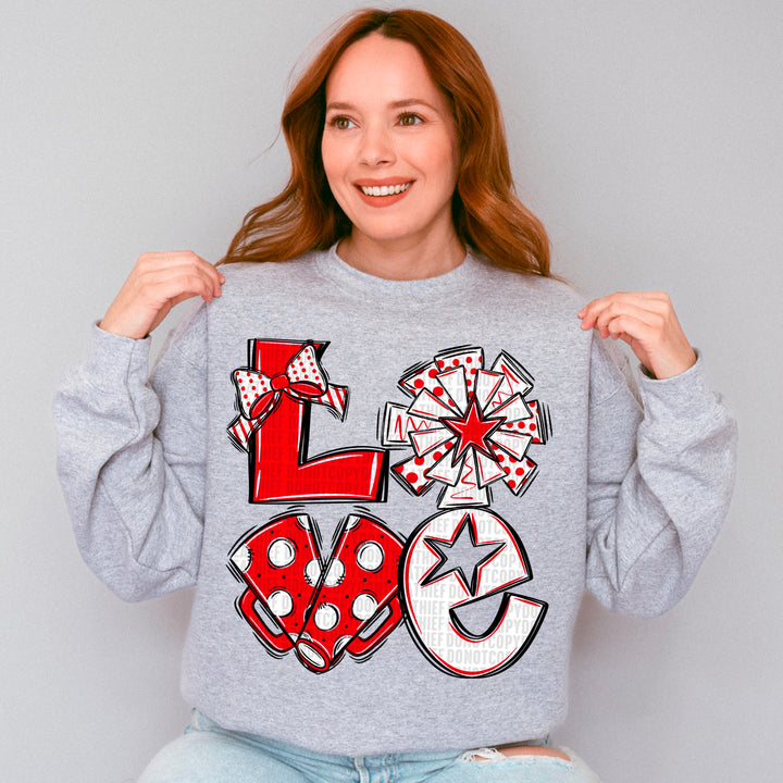 Cheer Love - Red & Black