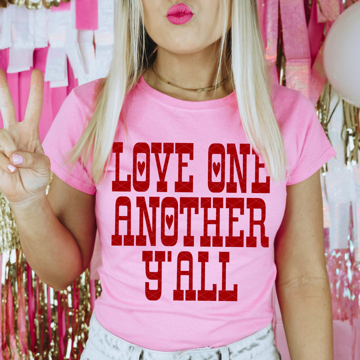 Love One Another Y'all-Red
