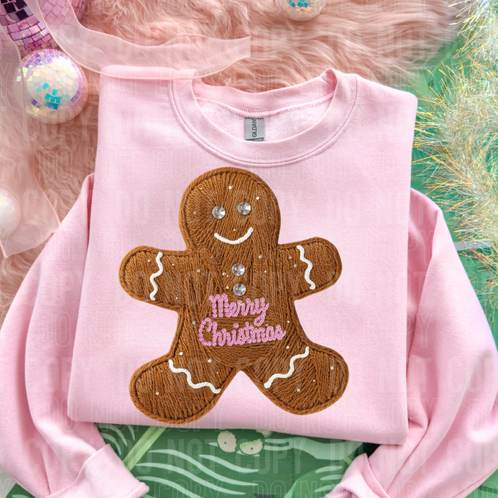 Gingerbread Man Faux Yarn