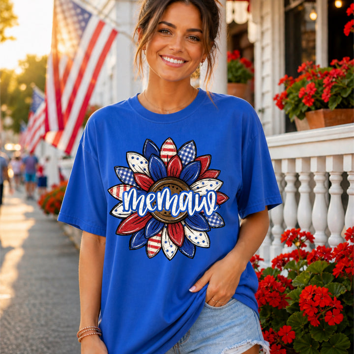 Patriotic Sunflower Memaw