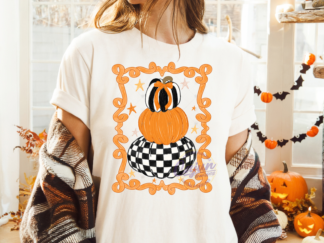 Pumpkin Stacked Picture Frame