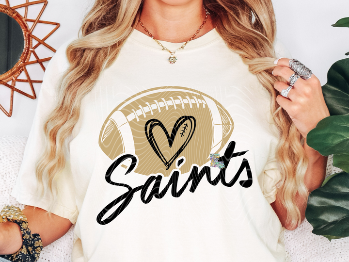 Black & Gold Heart