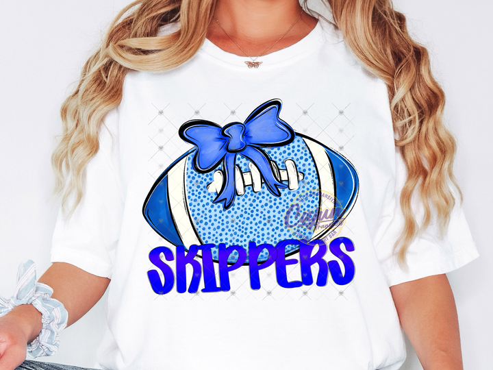 Skippers Football Bow