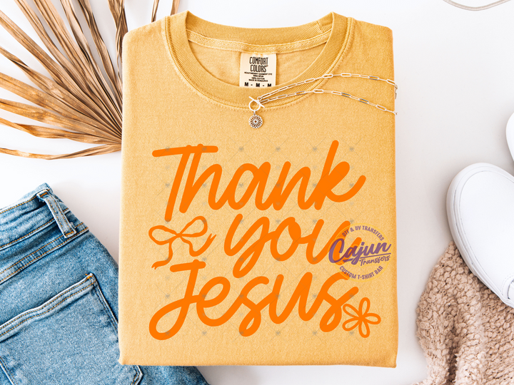 Thank you Jesus - Orange