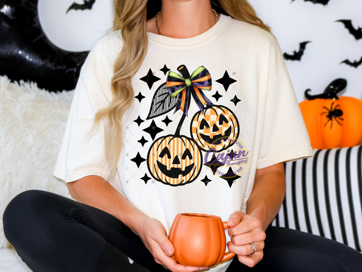 Checkered Pumpkin Cherries