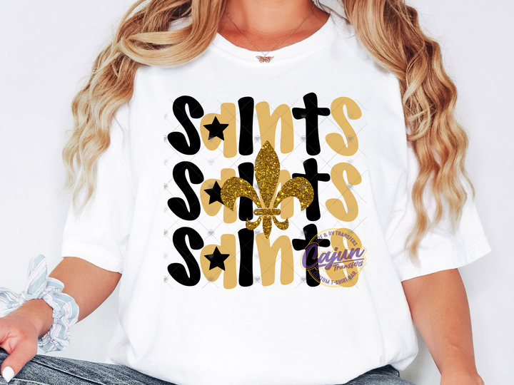 Stacked Black & Gold