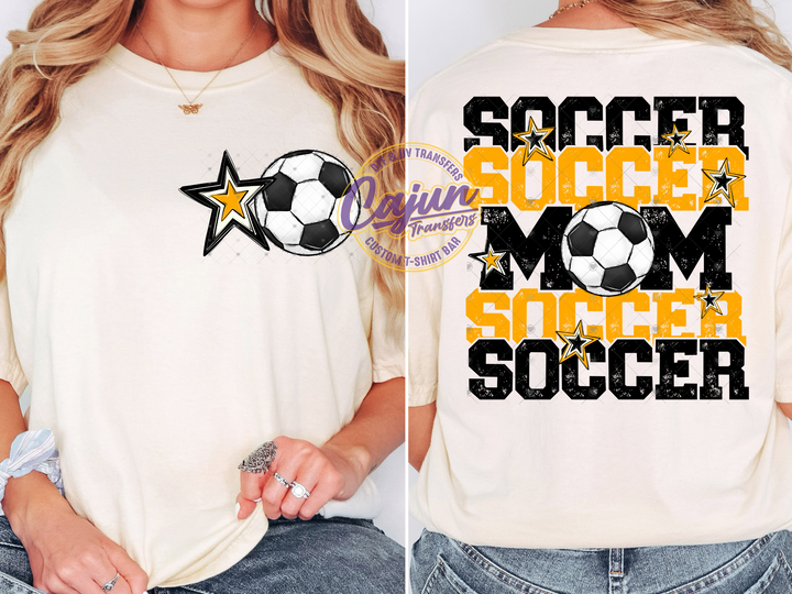 Soccer Mom - Black & Gold