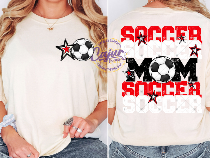 Soccer Mom - Red & White