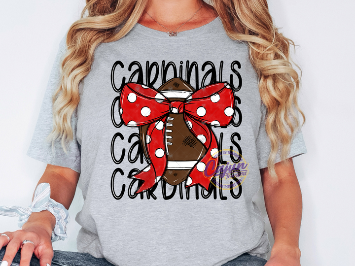 Cardinals Stacked Football