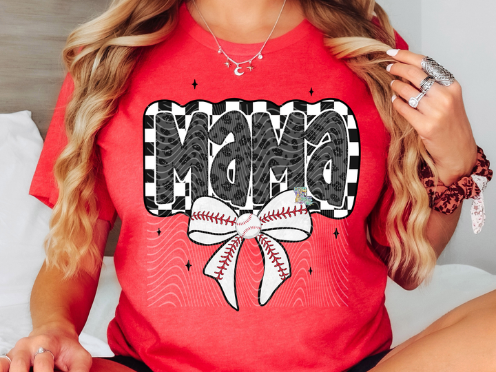 Mama Baseball Bow