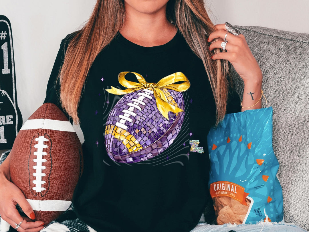 Disco Purple & Yellow Football