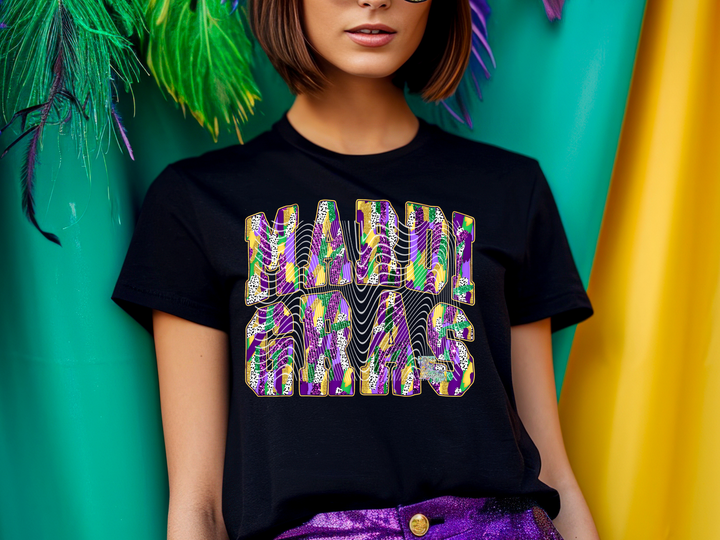 Mardi Gras Brush Strokes