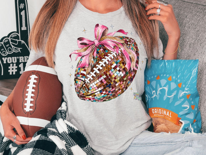 Football Pink Bow