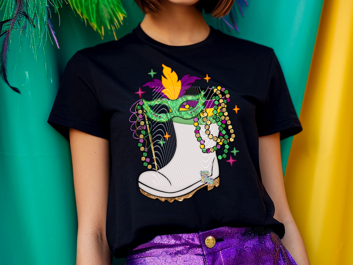 Mardi Gras Shrimp Boots