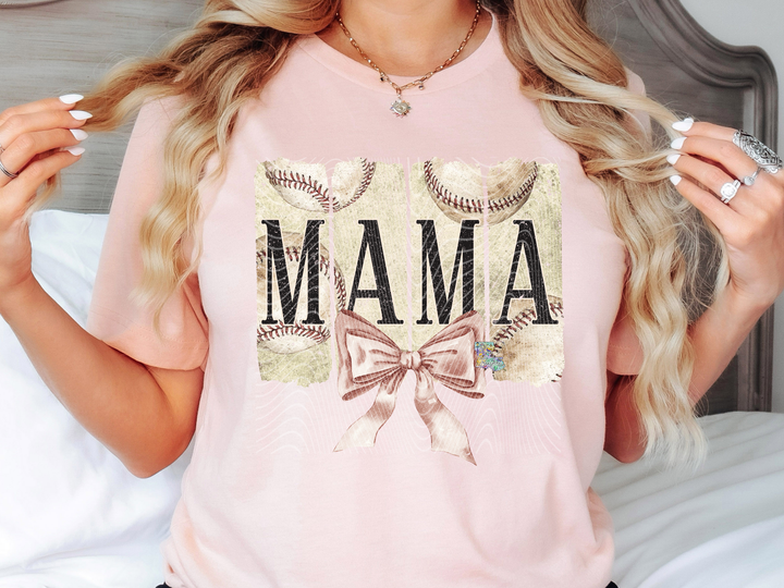 Mama Baseball Bow