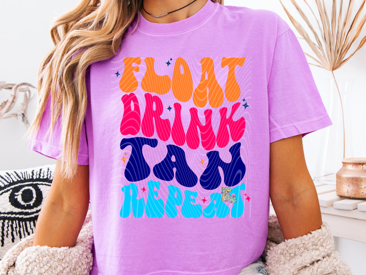 Float Drink Tan Repeat