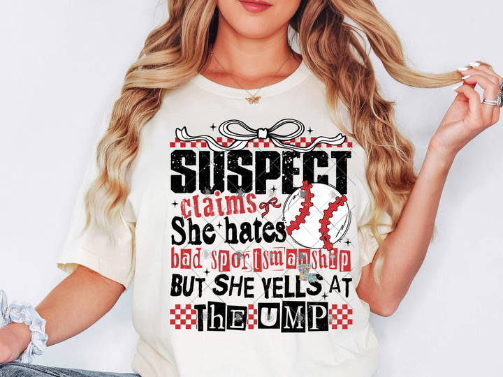 Suspect Claims She Hate Bad Sportsmanship but She Yells at The Ump