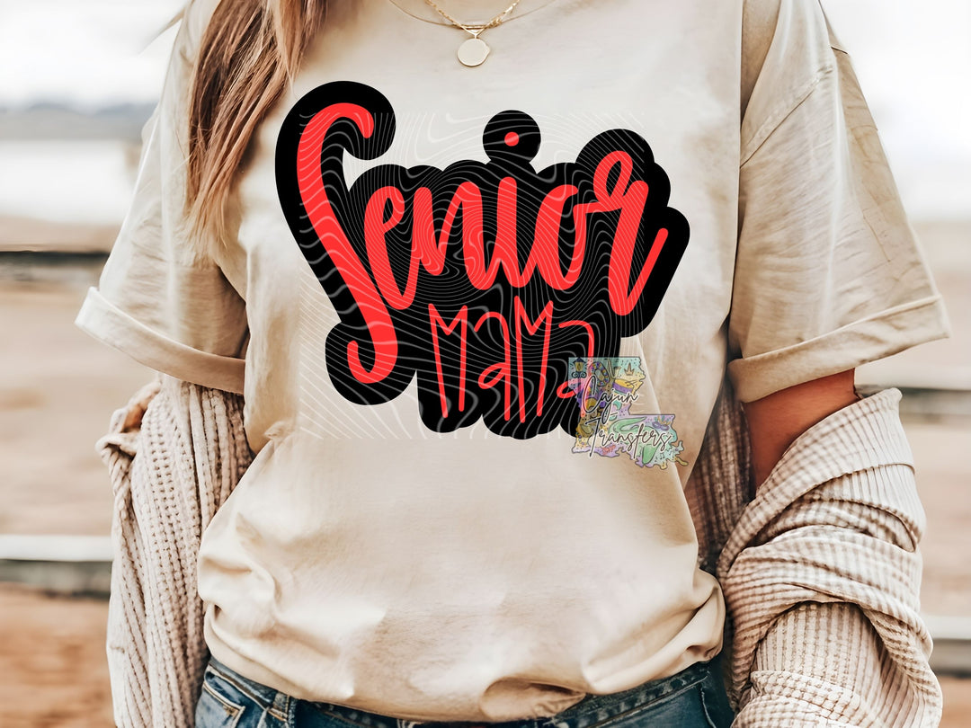 Red and Black Senior Mama