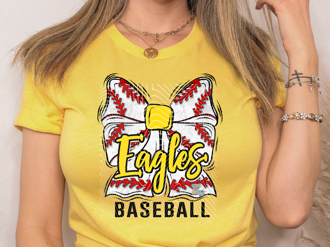 Eagles Baseball Bow