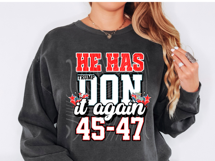 HE HAS DON IT AGAIN PRES