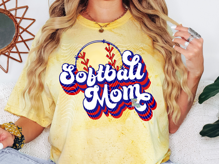 Retro Softball Mom