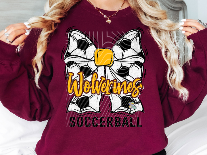 Wolverines Soccer Bow