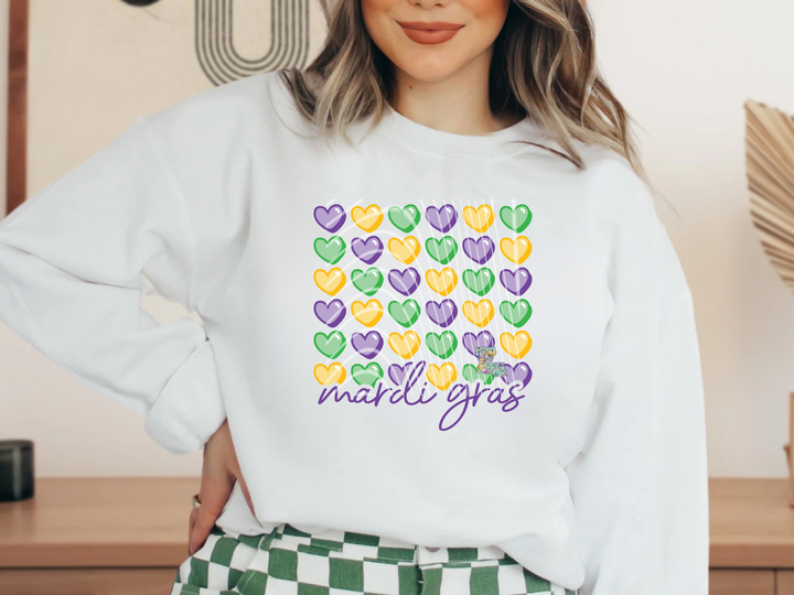 Mardi Gras Hearts