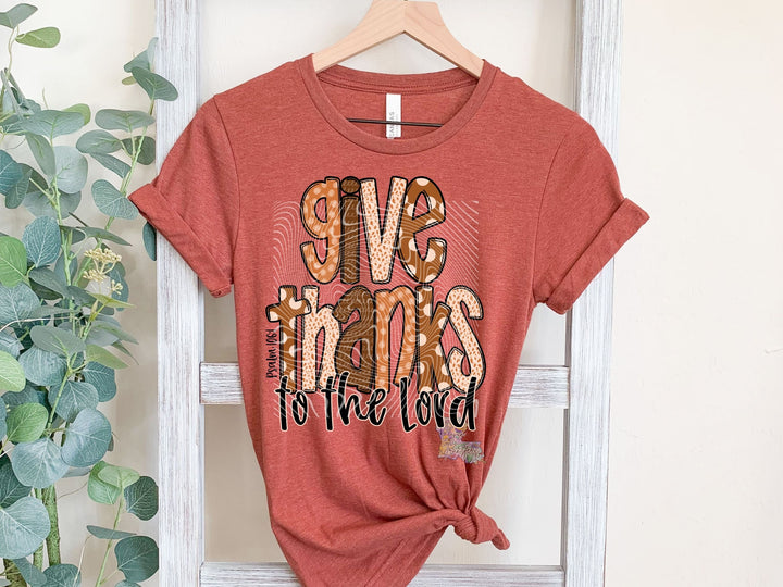 Give Thanks to The Lord