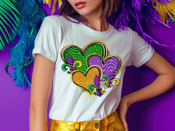 Mardi Gras Heart