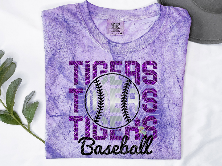 Tiger Baseball Stacked