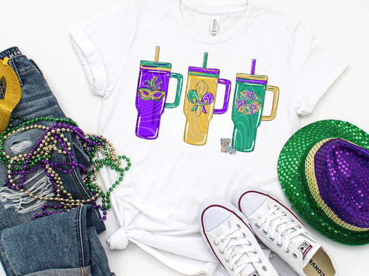 Mardi Gras Tumblers